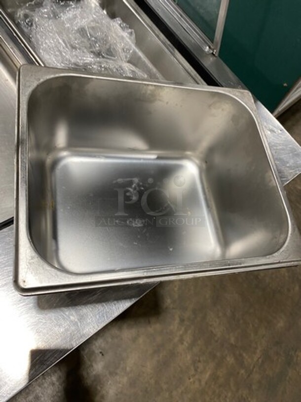 Stainless Steel Half Size Food Pan! 2x Your Bid! - Image 2 of 3