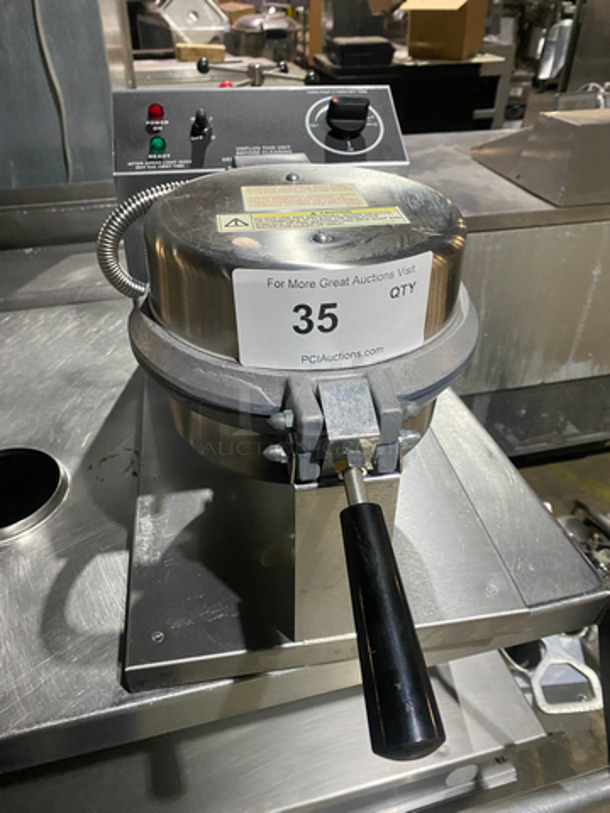 Gold Metal Commercial Countertop Giant Waffle Cone Baker Press! All Stainless Steel! Model: 5020T SN: GWCT1940 120V 60HZ 1 Phase - Image 1 of 8