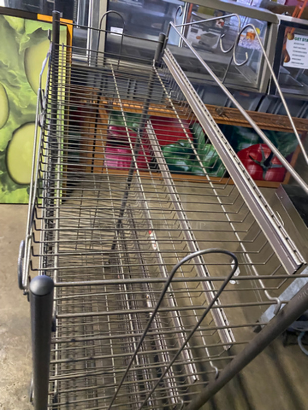 6 Tier Metal Wire Shelf! On Casters! - Image 5 of 5