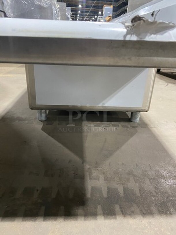 NEW! Elkay Commercial 3 Bay Dish Washing Sink! With Dual Side Drainboards! With Back Splash! All Stainless Steel! With Legs! - Image 7 of 9