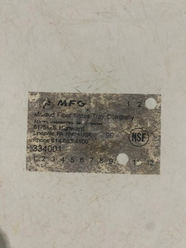 MFG Molded fiber Glass Full Size Sheet Pans! 5 X Your Bid! - Image 6 of 6