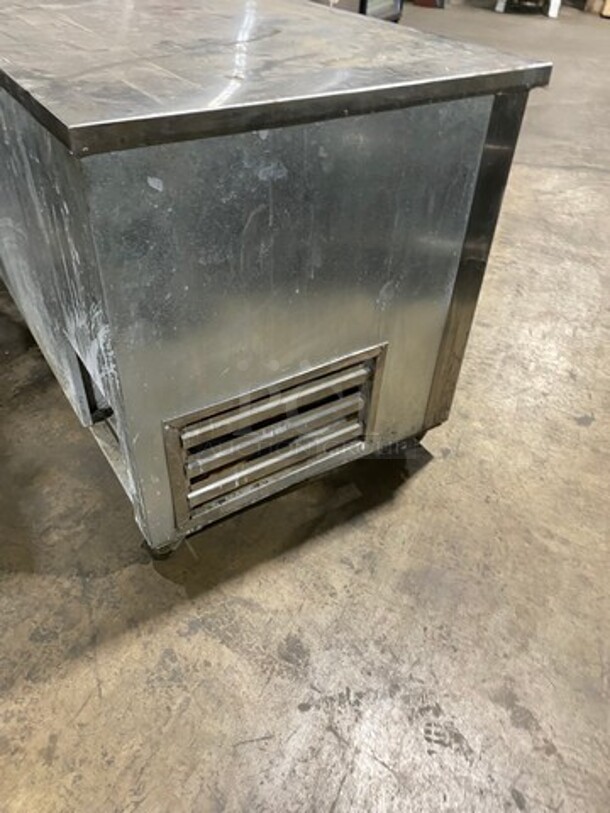 Cool Tech Commerical Refrigerated Lowboy/ Worktop Cooler! With Single Door And 2 Drawer Storage Space! All Stainless Steel! On Casters! Model: CMPH48LBD SN: Q113014 120V 60HZ 1 Phase - Image 4 of 8