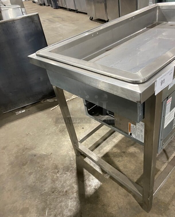 Atlas Metal Commercial Drop In Cold Pan! Solid Stainless Steel! Model: WCM3 SN: 574612A 115V 1 Phase - Image 2 of 8