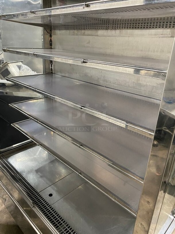 2015 Karlos Stainless Steel Commercial Grab N Go Open Merchandiser! On Casters! MODEL 1250 M2 SN: 43670 230V  - Image 7 of 10