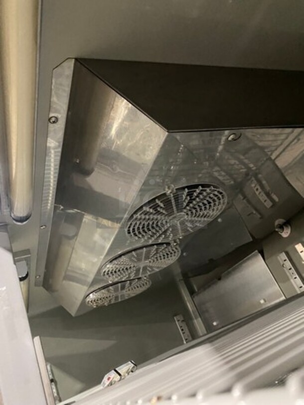 COOL! Hoshizaki Commercial 3 Door Reach In Refrigerator Merchandiser! With View Through Doors! Poly Coated Racks! All Stainless Steel! On Casters! Model: CR3BFGY SN: D80079K 115V 60HZ 1 Phase - Image 6 of 9