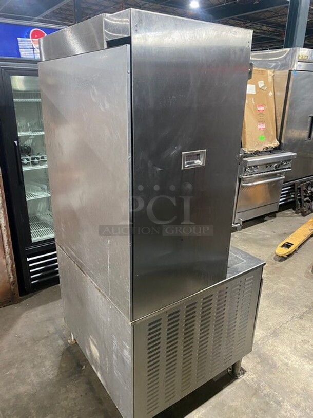 Sweet! LATE MODEL! Cleveland Stainless Steel Commercial Floor Style Electric Powered 3 Deck Pressure Steam Cabinet!! On Legs! MODEL PEM483 SN: 190323050456 208V 3PH! Working When Removed!  - Image 2 of 12