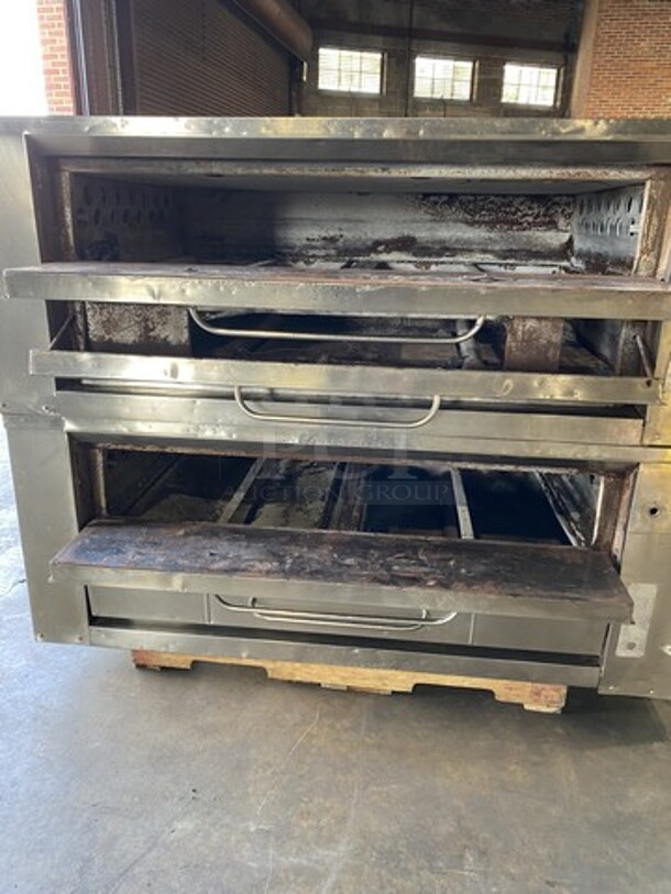 Bari Natural Gas Powered Double Stacked 6 Pie Pizza Oven! Model M48-6 Serial 1591! No Stones!No Legs! 2 X Your Bid Makes One Unit!  - Image 5 of 10
