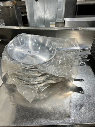 NEW! Stainless Steel Frying Pan! 8x Your Bid!