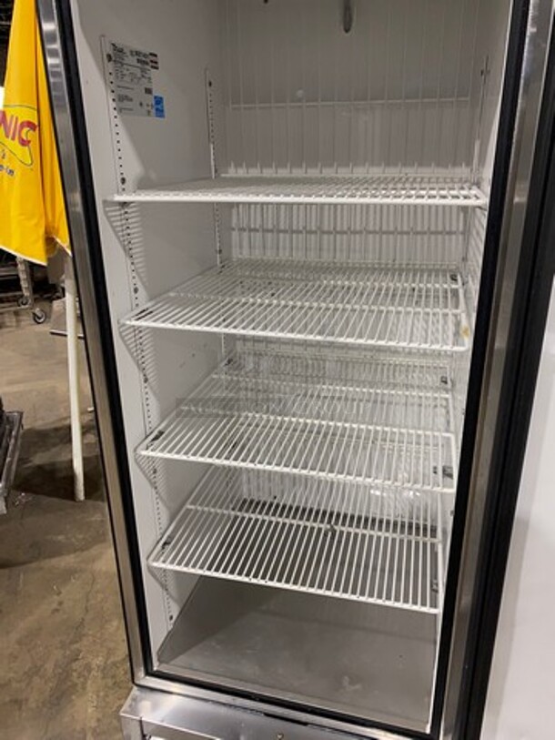 TRUE ENERGY STAR Stainless Steel Commercial Single Door Reach In Freezer w/ Poly Coated Racks on Commercial Casters. Model T-23F! 115 Volts/60Hz/1 Phase. - Image 5 of 9