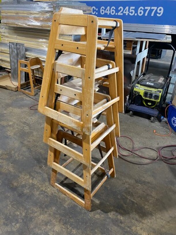 Wooden Highchair! With Child Safety Straps! 5x Your Bid! - Image 2 of 3