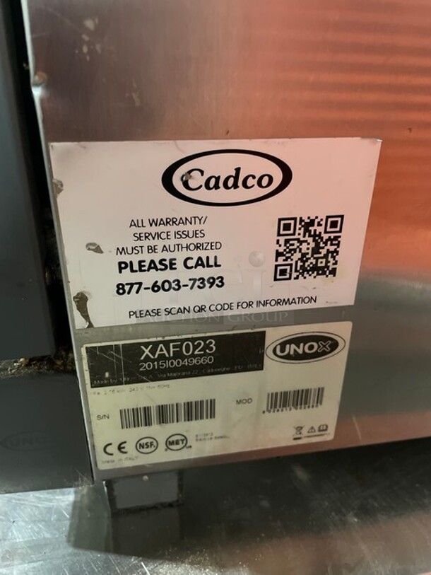 Cadco Unox Electric Powered Commercial Countertop Convection Oven! With View Through Door! Anna Series Model: XAF023 240V - Image 10 of 10