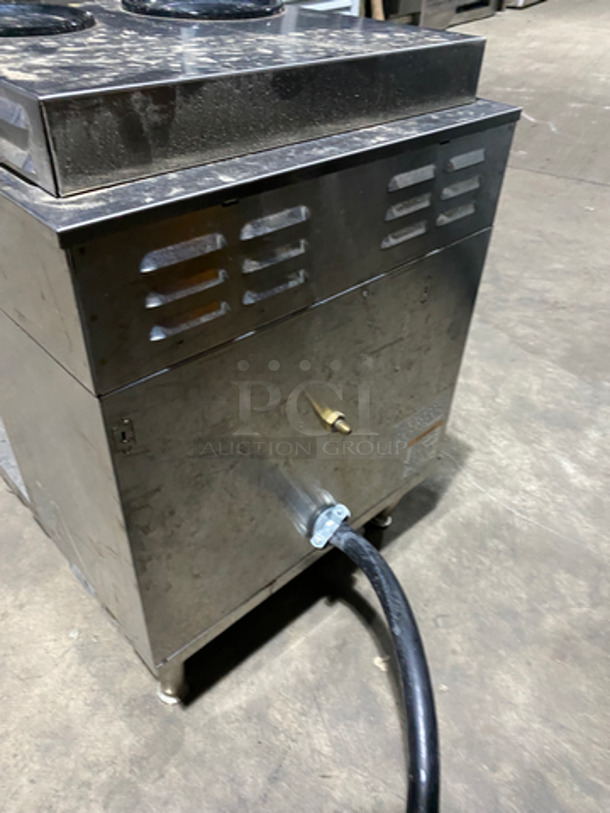 Bunn Commercial Countertop Dual Coffee Brewing Machine! With 4 Coffee Pot Warming Stations! All Stainless Steel! On Small Legs! Model: AXIOM2/2TWIN SN: AXTN012812 120/208/240V 60HZ 1 Phase - Image 4 of 10