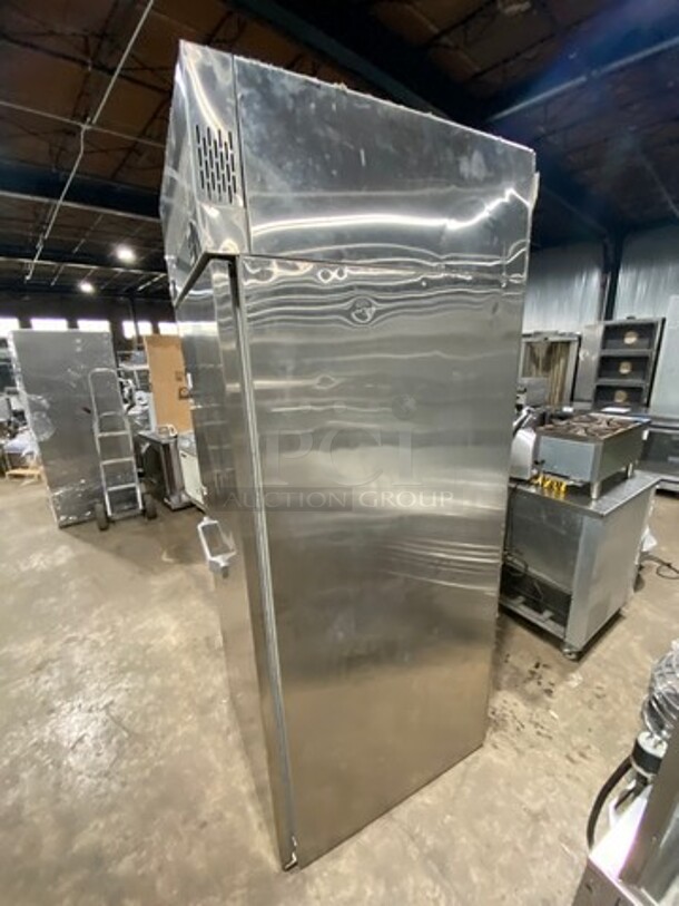  Nice! LATE MODEL! HOBART Commercial Single Door Roll In Rack Refrigerated Dough Retarder/Cooler!  All Stainless Steel! MODEL QE1 SN:321077613 120V/60Hz/1PH

 - Image 3 of 7