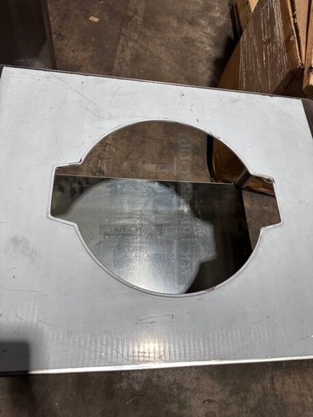 NEW IN THE BOX! ALL STAINLESS STEEL 30 By 24 Work Table With Rice Cooker Cut Out! With Double Under Shelf!
 - Image 4 of 7