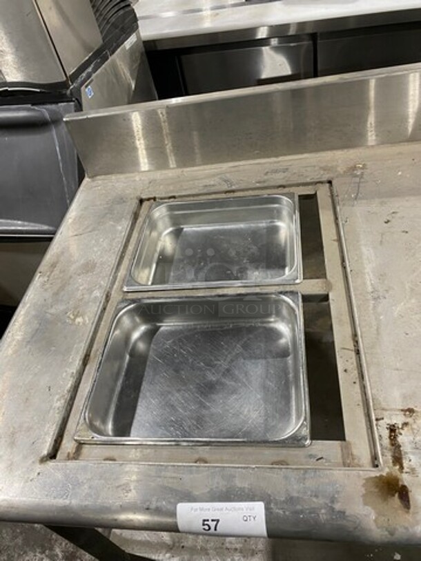 WOW! Commercial Worktop/ Prep Table! With Back Splash! With Single Drawer! With Storage Space Underneath! Solid Stainless Steel! On Legs! - Image 7 of 7