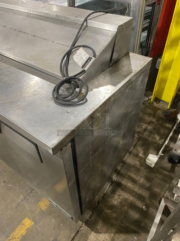 True Commercial Refrigerated Sandwich Prep Table! With 3 Door Storage Space Underneath! Poly Coated Racks! All Stainless Steel! On Casters! Model: TSSU7218HC SN: 9606725 115V 60HZ 1 Phase - Image 3 of 9