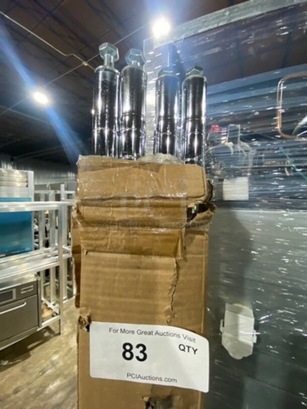 NEW! IN THE BOX! Centaur Chrome Finish Metro Shelving Poles! - Image 2 of 6