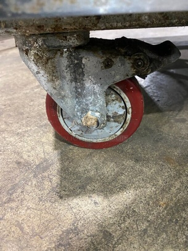 LATE MODEL! 2018 Leader Commercial Refrigerated Mega Top Sandwich Prep Table! With Commercial Cutting Board! With 2 Door Storage Space Underneath! All Stainless Steel! On Casters! Model: LM48S/C SN: GB02M1312B 115V 60HZ 1 Phase - Image 8 of 11