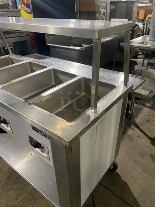 Seco Commercial Electric Powered 4 Well Steam Table! With Storage Space Underneath! All Stainless Steel! Model 4MF Serial 598! 208V 1Phase! On Casters! - Image 4 of 11
