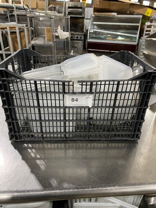 ALL ONE MONEY! Cambro Clear Poly Food Container Lids! - Image 1 of 5