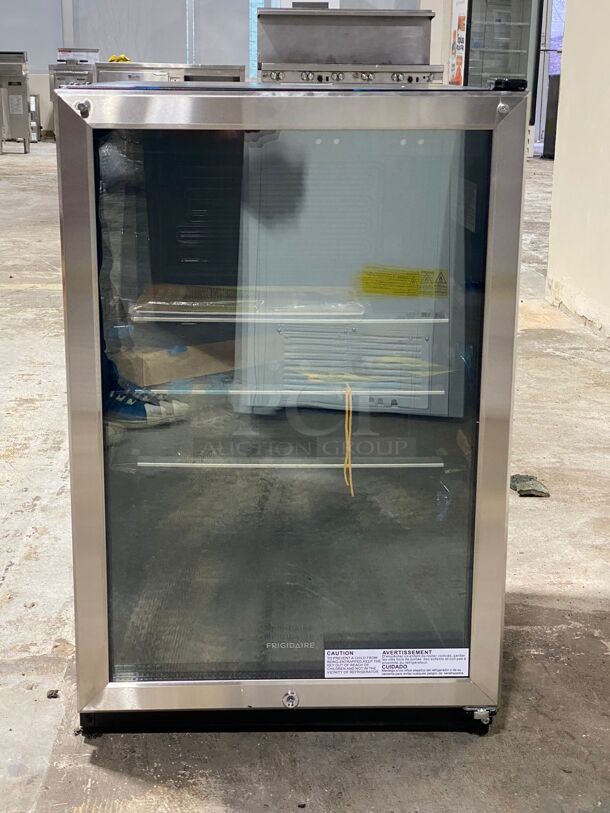 Frigidaire - 4.6 Cu. Ft. 138 12 oz. Can Capacity Beverage Center - Stainless Steel. Brand New

 - Image 1 of 6