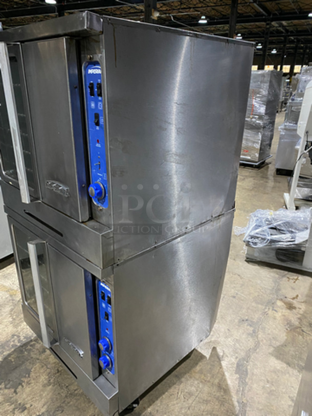 NICE! Imperial Electric Powered Heavy Duty Commercial Double Convection Oven! With One View Through Door & One Solid Door! With Metal Racks! All Stainless Steel! On Casters! 2x Your Bid Makes One Unit! - Image 2 of 9