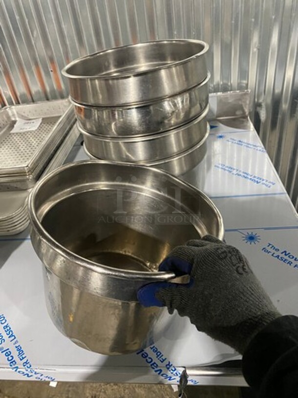 All Stainless Steel Round Food Container! 6 X Your Bid! - Image 2 of 5