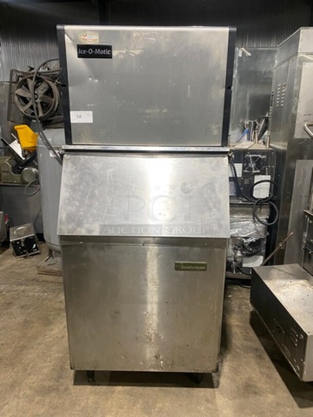 Ice-O-Matic Air Cooled Commercial Ice Maker Machine! On Ice Bin! All Stainless Steel! Electric! Model ICE0500HA6 SN:160331280011916 115V 1PH - Item #1099509
