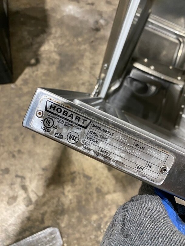 Amazing! Late Model! HOBART Stainless Steel Commercial Undercounter Dishwasher! MODEL LXER Serial 231190669! 120/208-240v 1PH
 - Image 7 of 8