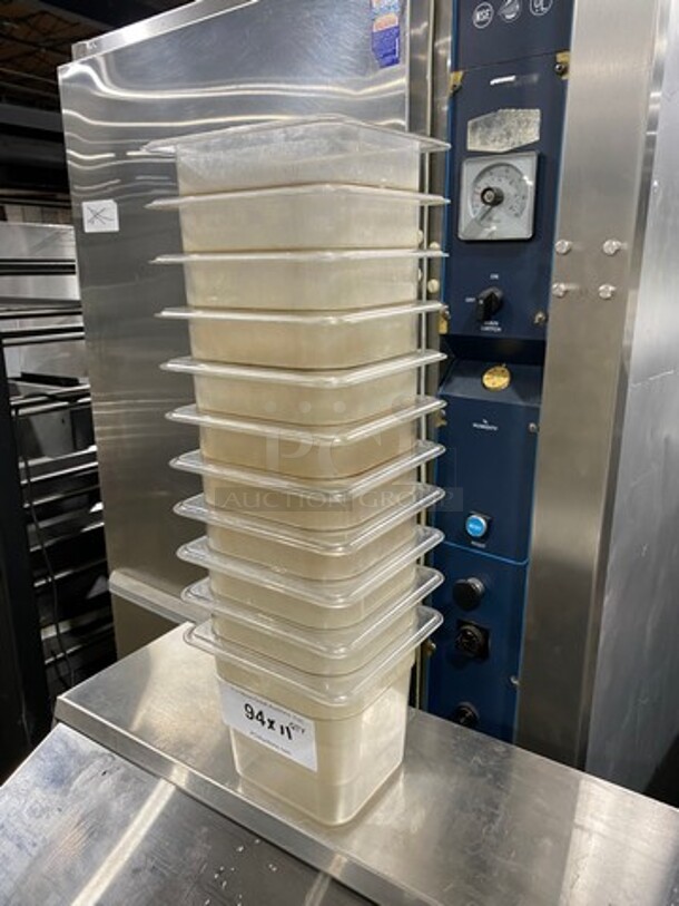 Cambro Clear Poly 1/6x6" Food Containers! 11x Your Bid! - Image 2 of 7