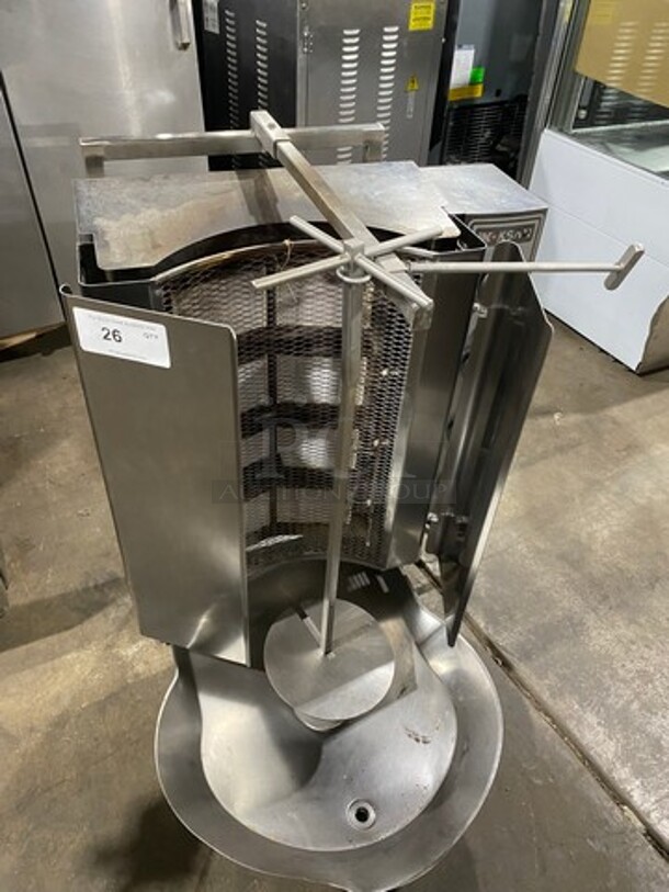 LATE MODEL! 2017 Inoksan Commercial Natural Gas Powered Kebab/ Gyro Machine! All Stainless Steel! Model: PDG400N SN: 37011908007 115V - Image 1 of 9
