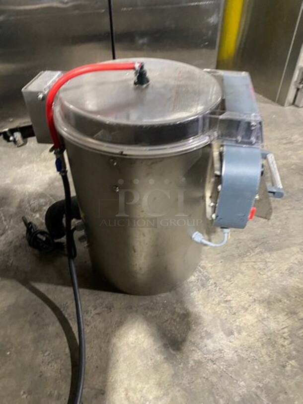 Sammic Commercial Countertop Electric Powered Potato Peeler! Stainless Steel! Model: PI10 SN: 10006081300009 120V 60HZ 1 Phase - Image 4 of 9