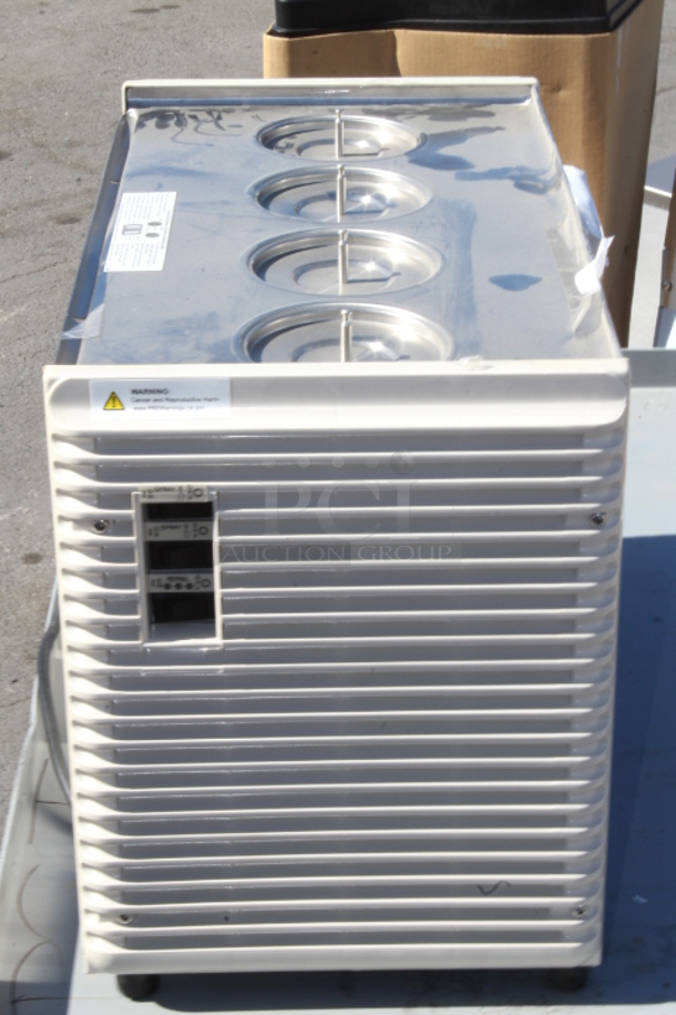 BRAND NEW SCRATCH & DENT! Crathco E47/49-4 Refrigerated Drink Dispenser. S/N: T522768 Bowls not included.  - Image 3 of 6