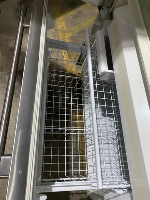 Sub Zero Commercial Single Door Reach In Refrigerator! With Built In Freezer Drawer Underneath! With Shelves And Poly Coated Racks! All Stainless Steel! Model: 650S2 SN: P2199384 115V 60HZ 1 Phase - Image 8 of 10