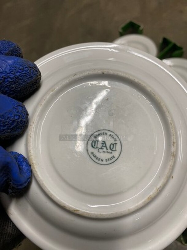 ALL ONE MONEY! DAD White Ceramic Plates! Includes Metro Dish Transport Cart! On Casters! - Image 8 of 8