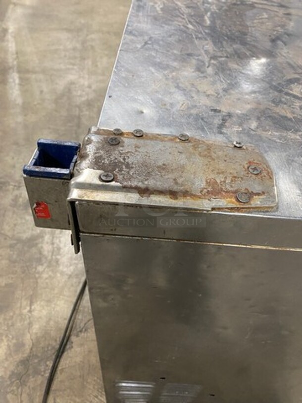 Leader Commercial 2 Door Lowboy/Worktop Cooler! All Stainless Steel! On Casters!  MODEL ESLB60SC SN:NL10M0086 115V 1PH - Image 8 of 9