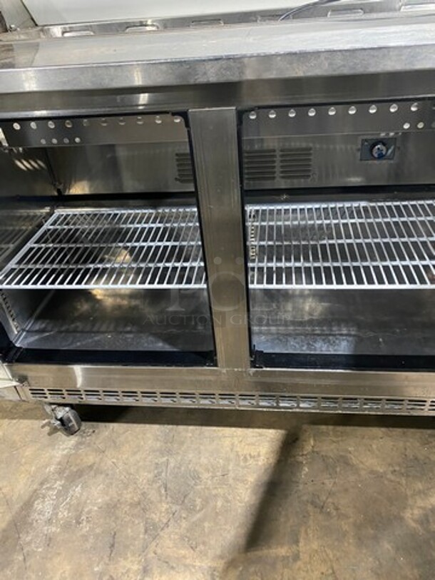 Everest Commercial Refrigerated Sandwich Prep Station! All Stainless Steel! On Casters! MODEL EPBNR2 SN:BPBNR216040050 115V 1PH - Image 6 of 9