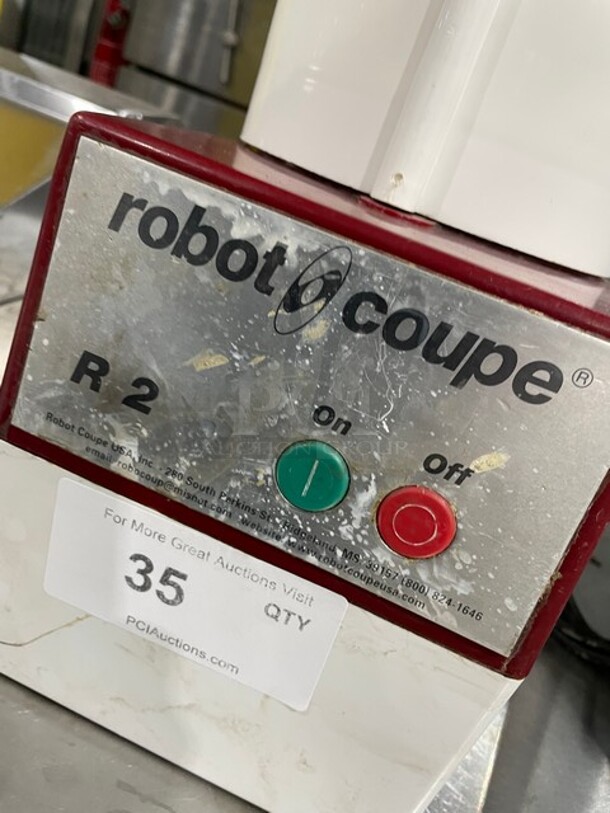 Robot Coupe Commercial Countertop Single Speed Combination Food Processor! 115V! Model: R-2 SN: 230 07230 03! - Image 6 of 8