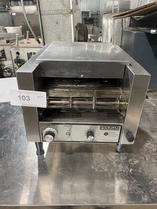 Holman Commercial Counter Top Toaster! All Stainless steel! On Legs!