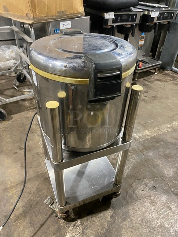 Counter Top! Electric Rice Cooker! Stainless steel! On Wheels! - Image 2 of 8