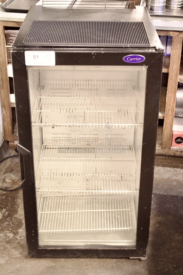 Carrier Refrigeration CT96 Countertop Merchandiser, 5.9cu Feet Refrigerator, Includes 3 Shelves. In Working Order.