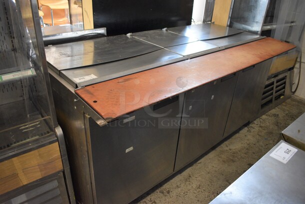 2015 Delfield Model 4472N-30M-A266 Stainless Steel Commercial Prep Table w/ Cutting Board. 115 Volts, 1 Phase. 72x32x37. Tested and Working!