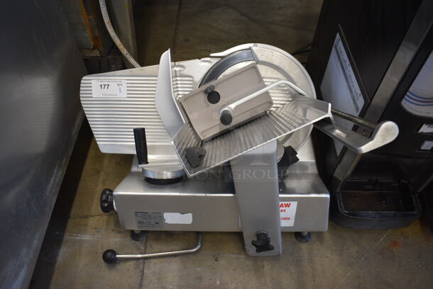Bizerba SE 12 US Metal Commercial Countertop Meat Slicer. 120 Volts, 1 Phase. 27x24x23. Cannot Test Due To Missing Power Cord