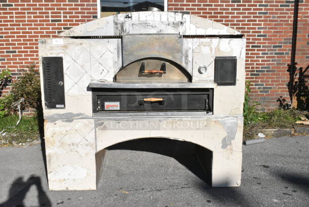 Marsal and Sons FW69 Metal Commercial Natural Gas Powered Il Forno Pizza Oven.  - Image 1 of 9