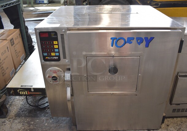 Autofry Model MTI-10 Stainless Steel Commercial Countertop Electric Powered Ventless Fryer w/ Left Side Warming Strip. 240 Volts, 1 Phase. 36.5x28x25