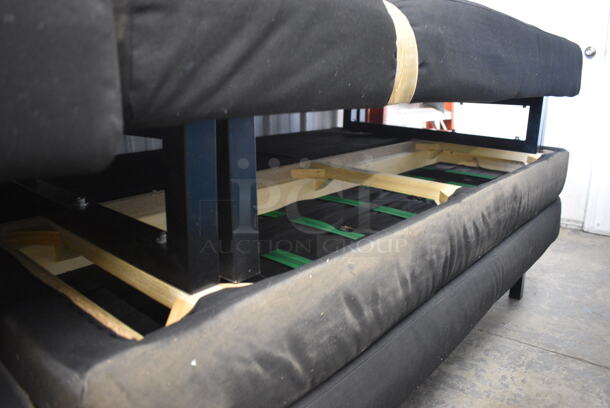 3 Black Futons. 67x39x15. 3 Times Your Bid! - Image 3 of 3
