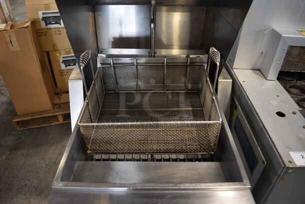 Giles Model FSH2 Stainless Steel Commercial Ventless Hood and Hobart Model 1HF85C Stainless Steel Electric Powered Deep Fat Fryer w/ Fry Basket. 208 Volts, 1 Phase. 30x42x81 - Image 4 of 9