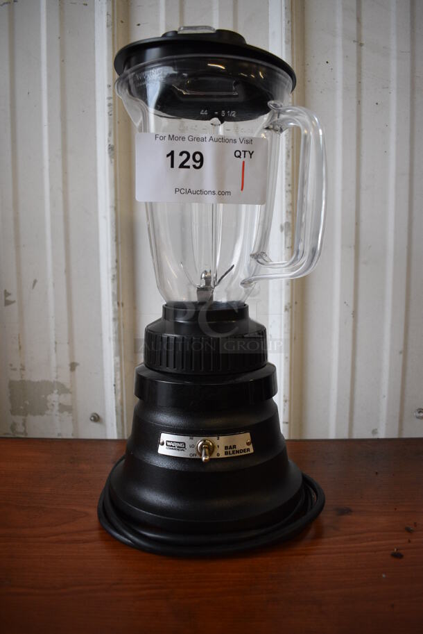 Waring Model 51BL13 Metal Commercial Countertop Blender w/ Pitcher. 120 Volts, 1 Phase. 7x7x16. Tested and Working!