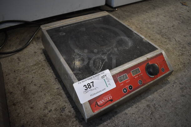 2018 Avantco IC 1800 Stainless Steel Commercial Countertop Electric Powered Single Burner Induction Range. 120 Volts, 1 Phase. 12x15x4 - Image 4 of 5