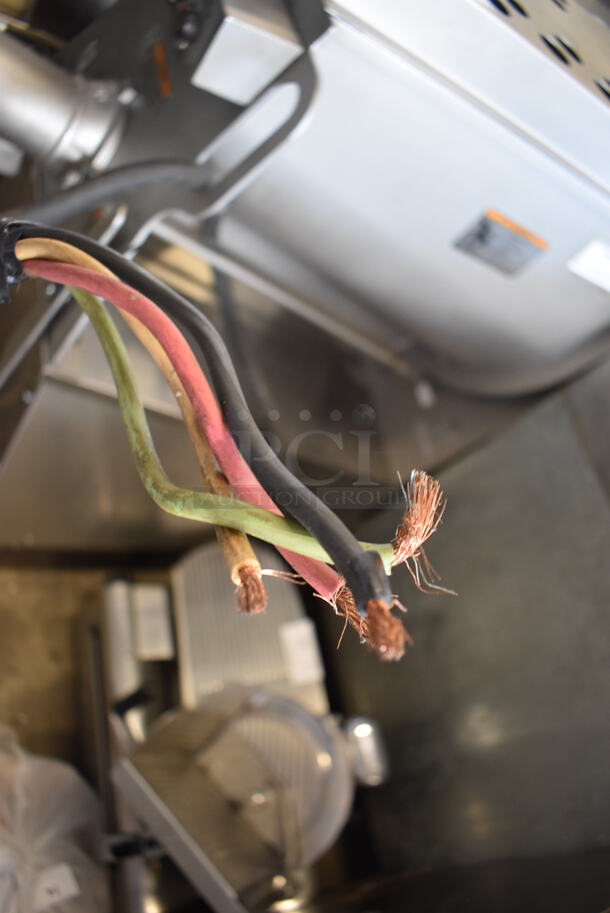 LIKE NEW! Hobart MG1532 Metal Commercial Floor Style Meat Mixer on Commercial Casters. 208 Volts, 3 Phase.  - Image 4 of 6